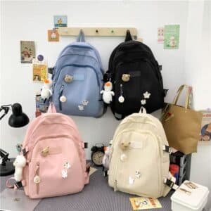 Mori Solid Color Large Capacity School Bag FN220