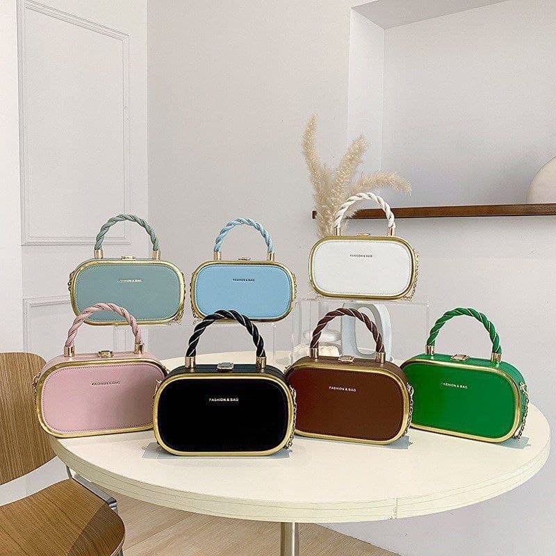 Elegant Box-Style PU Handbag FN234