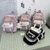 Multi-Compartment Cloth Student Backpack FN327