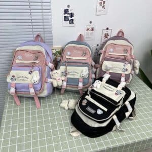 Multi-Compartment Cloth Student Backpack FN327