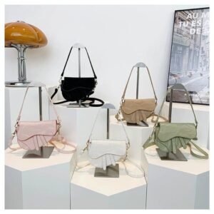 Asymmetric Saddle Bag with Tassel Accents FN391