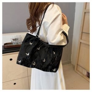 Alternative view of Butterfly Embroidered Casual Tote Bag FN357