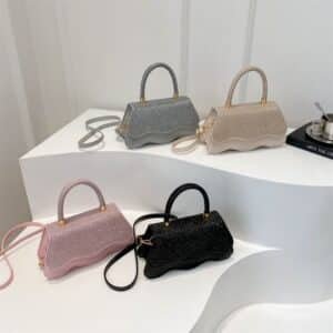 Shimmering Scalloped Flap Bag FN361