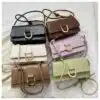 Minimalist Buckle Accent Flap Bag FN346