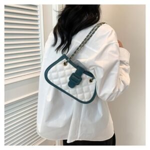 Alternative view of Quilted Chain-Strap Shoulder Bag FN370