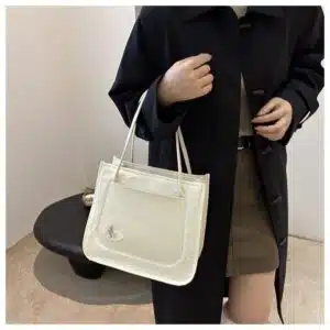 Alternative view of Butterfly Accent Textured Tote Bag FN373