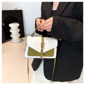Alternative view of Contrast Envelope Top Handle Bag FN376