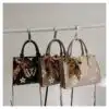 Monogram Top Handle Tote with Scarf Accent FN430