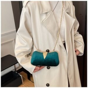 Alternative view of Compact PU & Fabric Crossbody Shoulder Bag FN453