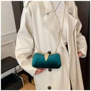 Alternative view of Compact PU & Fabric Crossbody Shoulder Bag FN453