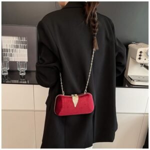 Compact PU & Fabric Crossbody Shoulder Bag FN453 - Image 4